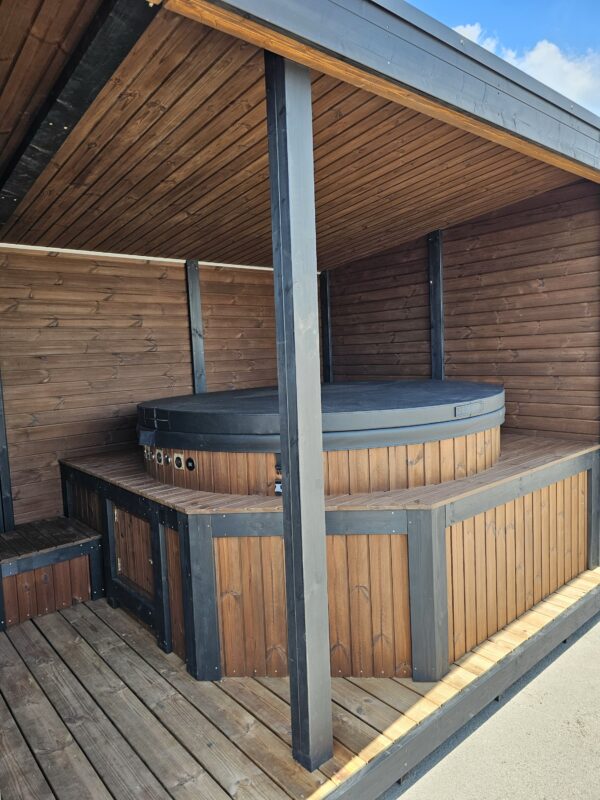 Sauna 2-in-1 Modul mit Hot Tub für den Garten – Bild 11