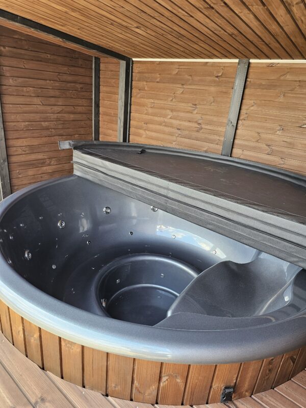 Sauna 2-in-1 Modul mit Hot Tub für den Garten – Bild 10