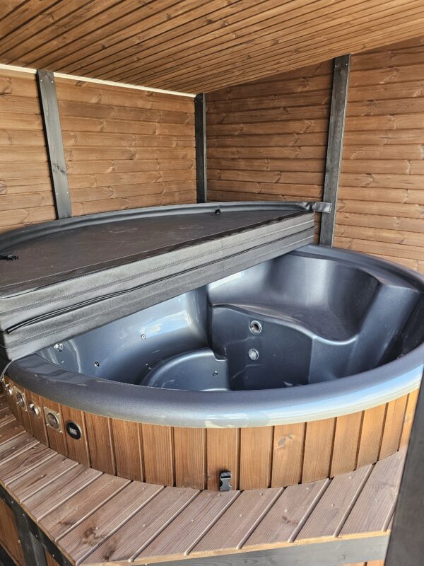 Sauna 2-in-1 Modul mit Hot Tub für den Garten – Bild 8