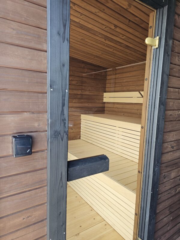 Sauna 2-in-1 Modul mit Hot Tub für den Garten – Bild 12