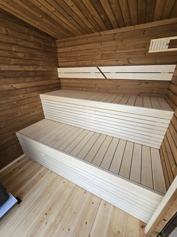 Sauna 2-in-1 Modul mit Hot Tub für den Garten – Bild 9