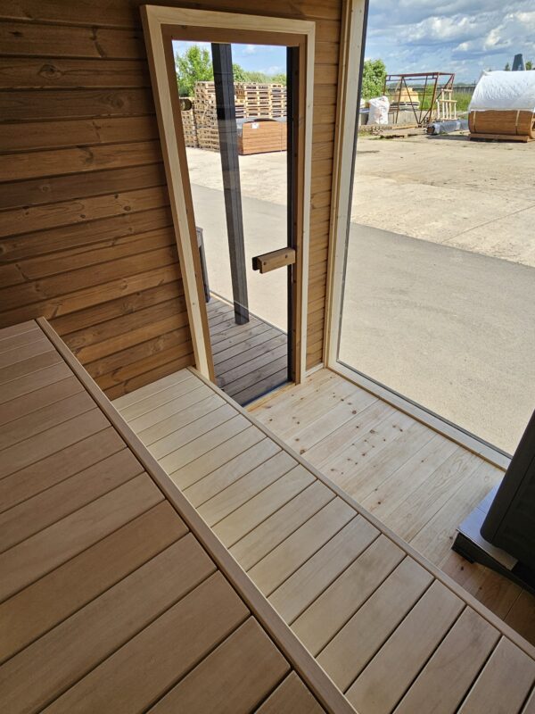 Sauna 2-in-1 Modul mit Hot Tub für den Garten – Bild 6
