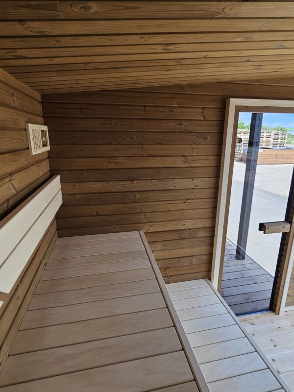 Sauna 2-in-1 Modul mit Hot Tub für den Garten – Bild 7