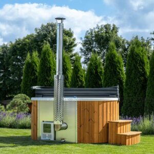 Runder Hot Tub mit Acrylwanne von Loocone
