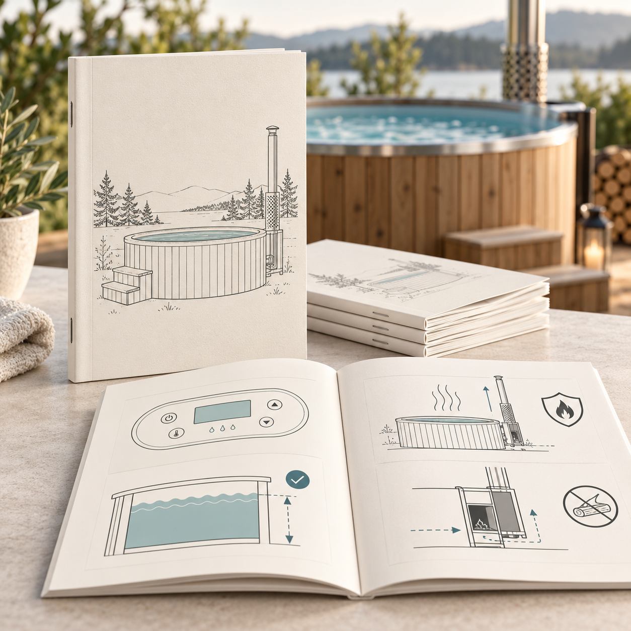 Loocone Hot Tub Bedienungsanleitung und Pflegehinweise