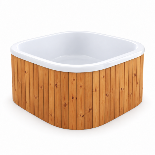Quadro Acryl Hot Tub mit Holzverkleidung